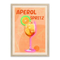 Aperol Spritz LED Wall Art – Neon Citrus Cocktail Canvas (53x73cm)