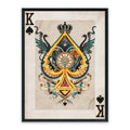 King of Spades LED Wall Art – Neon Royal Canvas (63x83cm)