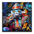 More Money LED Wall Art – Luxury Gorilla Canvas (83x83cm)