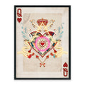 Queen of Hearts LED Wall Art – Neon Royal Canvas (63x83cm)